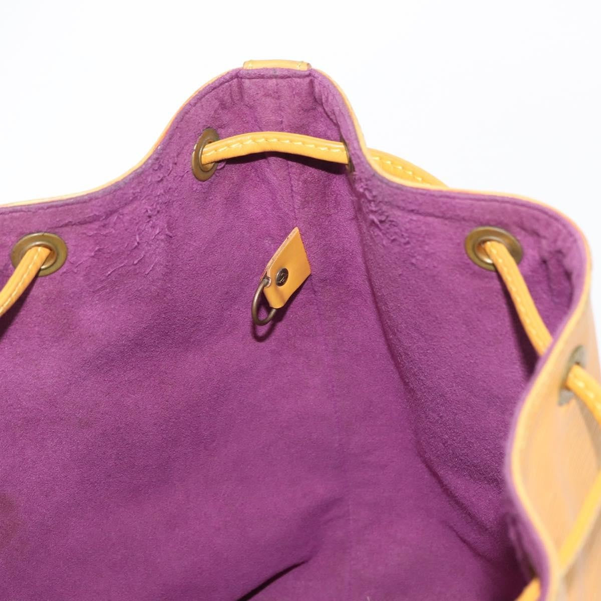 Louis Vuitton Petit Noe Handbag Epi Leather, YELLOW, LEATHER, Shoulder bag