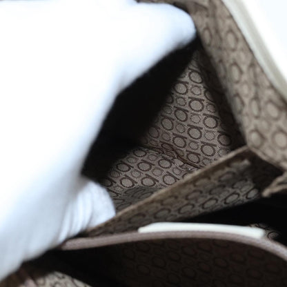 Salvatore Ferragamo Gancini Shoulder Bag Leather, WHITE, LEATHER, Shoulder bag