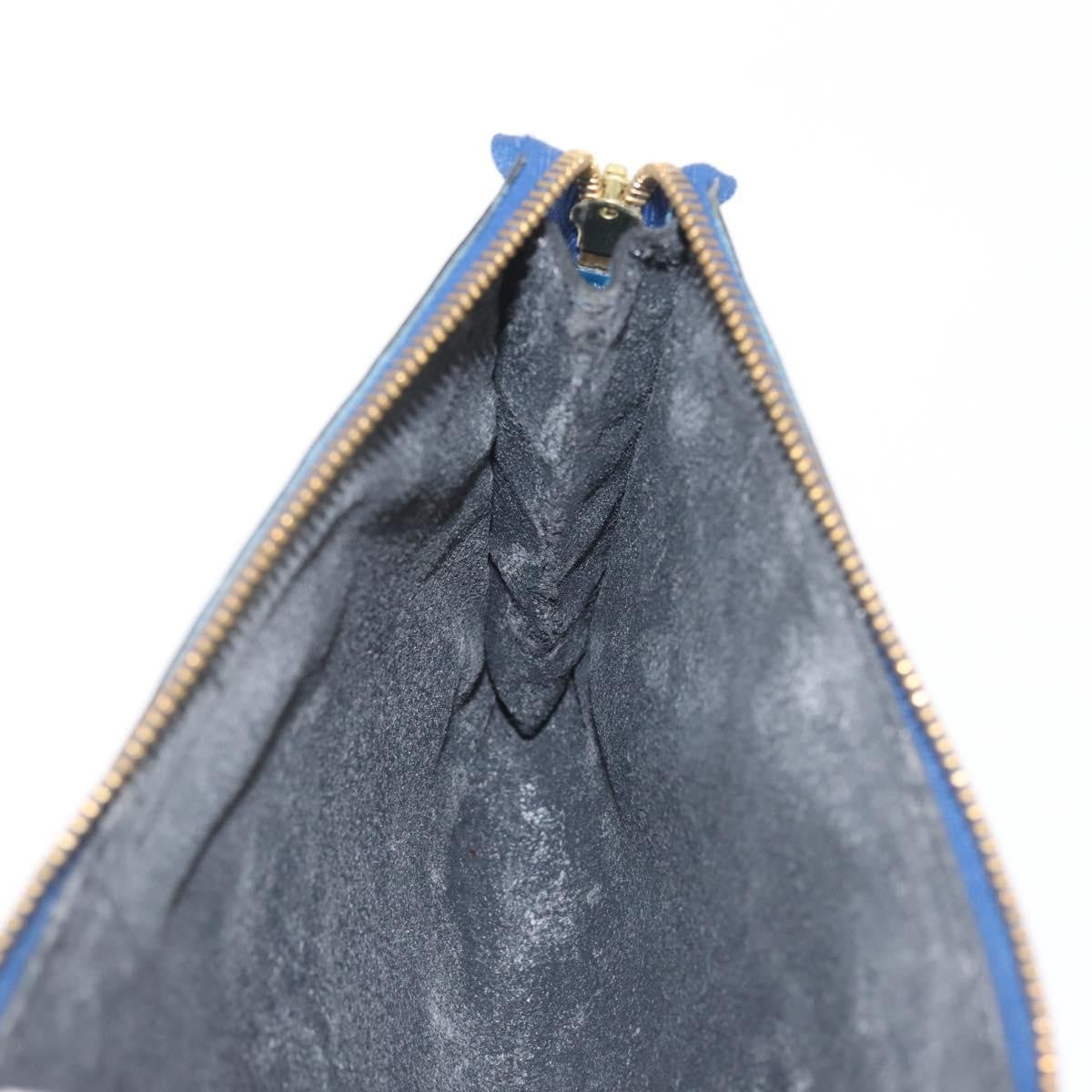 Louis Vuitton Pochette Accessoires Epi Leather, BLUE, LEATHER, Clutche & pouche