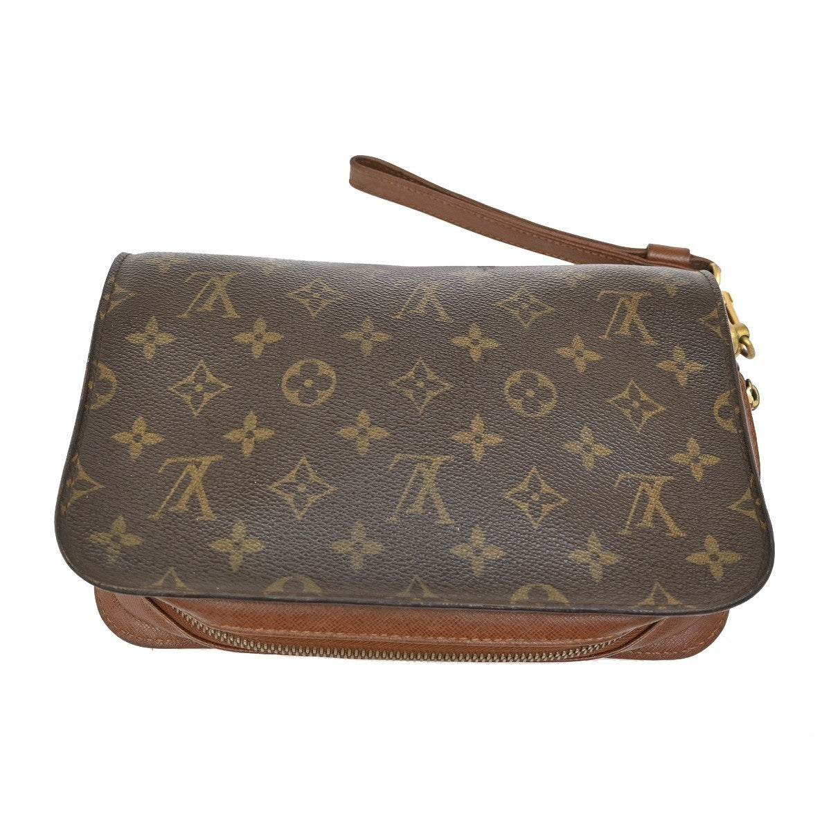 Louis Vuitton Pochette Orsay Monogram Canvas, BROWN, CANVAS, Clutche & pouche