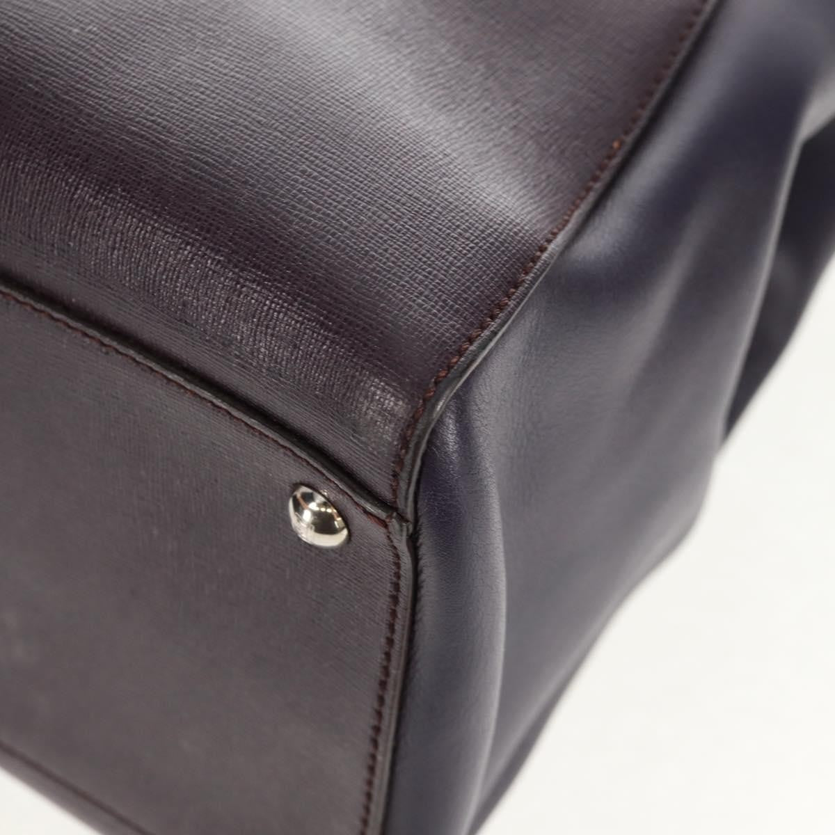 Fendi 2Jours Bag Leather, PURPLE, LEATHER, Handbag