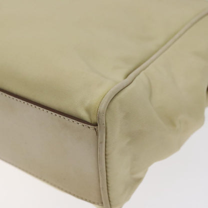 Prada Vintage Zip Handbag Tessuto, BEIGE, NYLON, Handbag