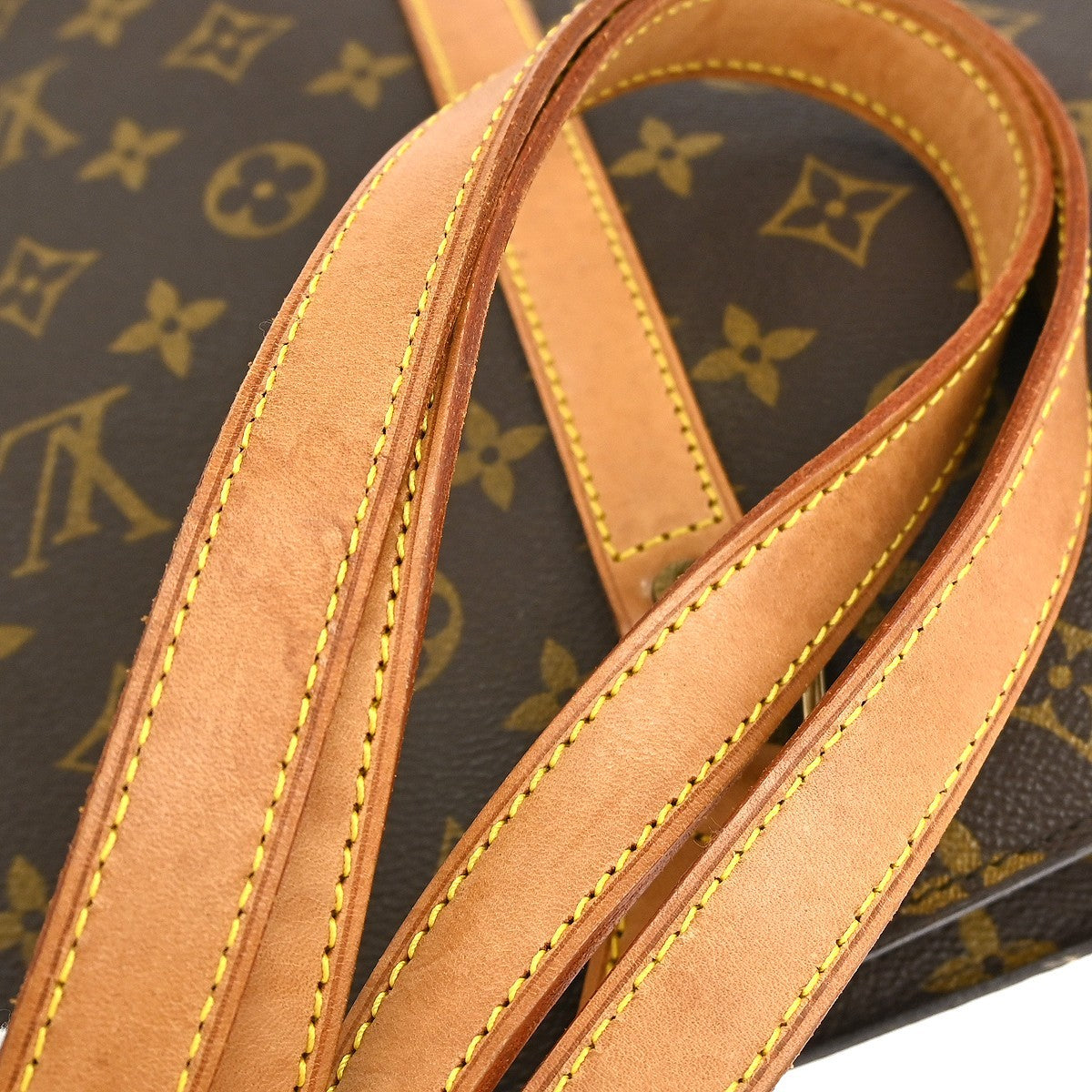 Louis Vuitton Babylone Handbag Monogram Canvas, BROWN, CANVAS, Tote bag