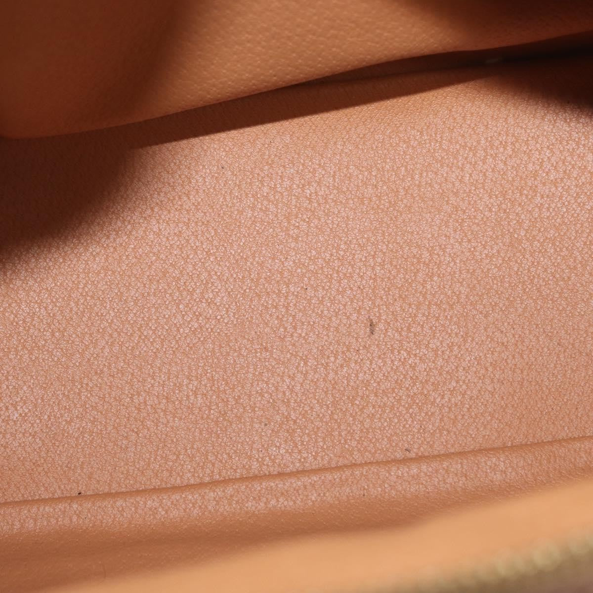 Celine Vintage Macadam Handbag Canvas and Leather, BROWN, CANVAS, Handbag