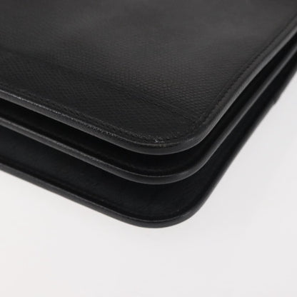 Christian Dior Vintage Full Flap Bag Leather, BLACK, LEATHER, Shoulder bag