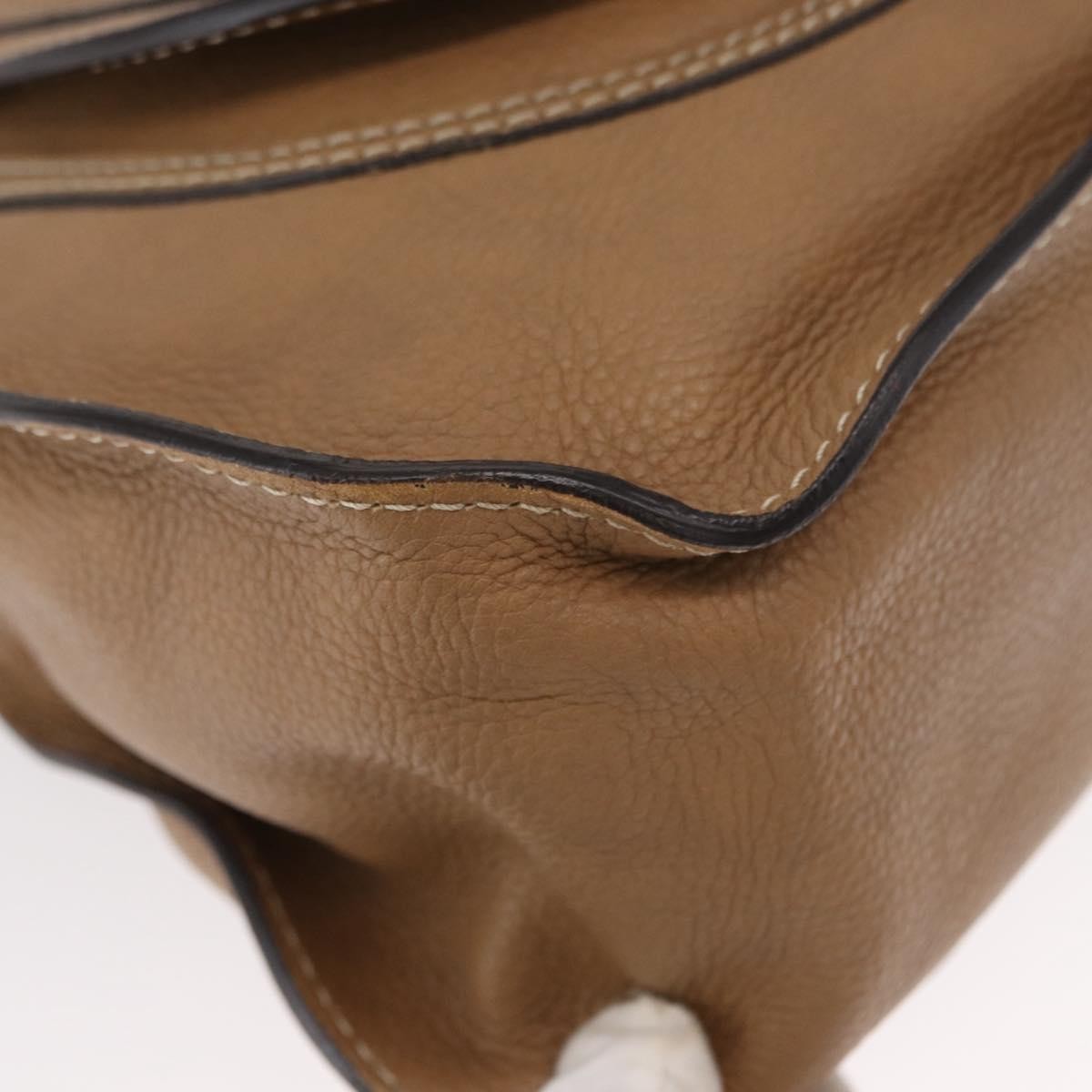 Chloe Marcie Satchel Leather, BEIGE, LEATHER, Handbag