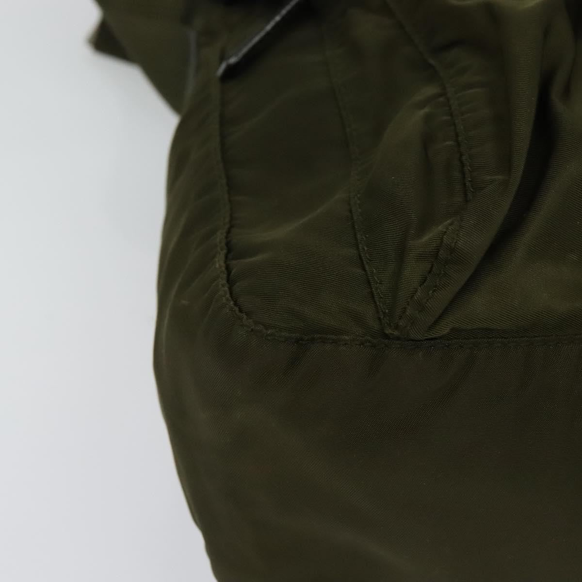 Prada Buckle Messenger Bag Tessuto, KHAKI, NYLON, Shoulder bag