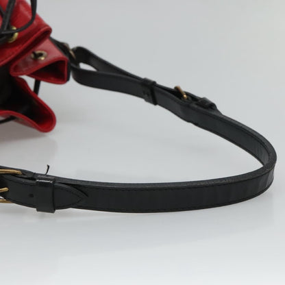 Louis Vuitton Petit Noe Handbag Two Tone Epi Leather, RED, LEATHER, Handbag