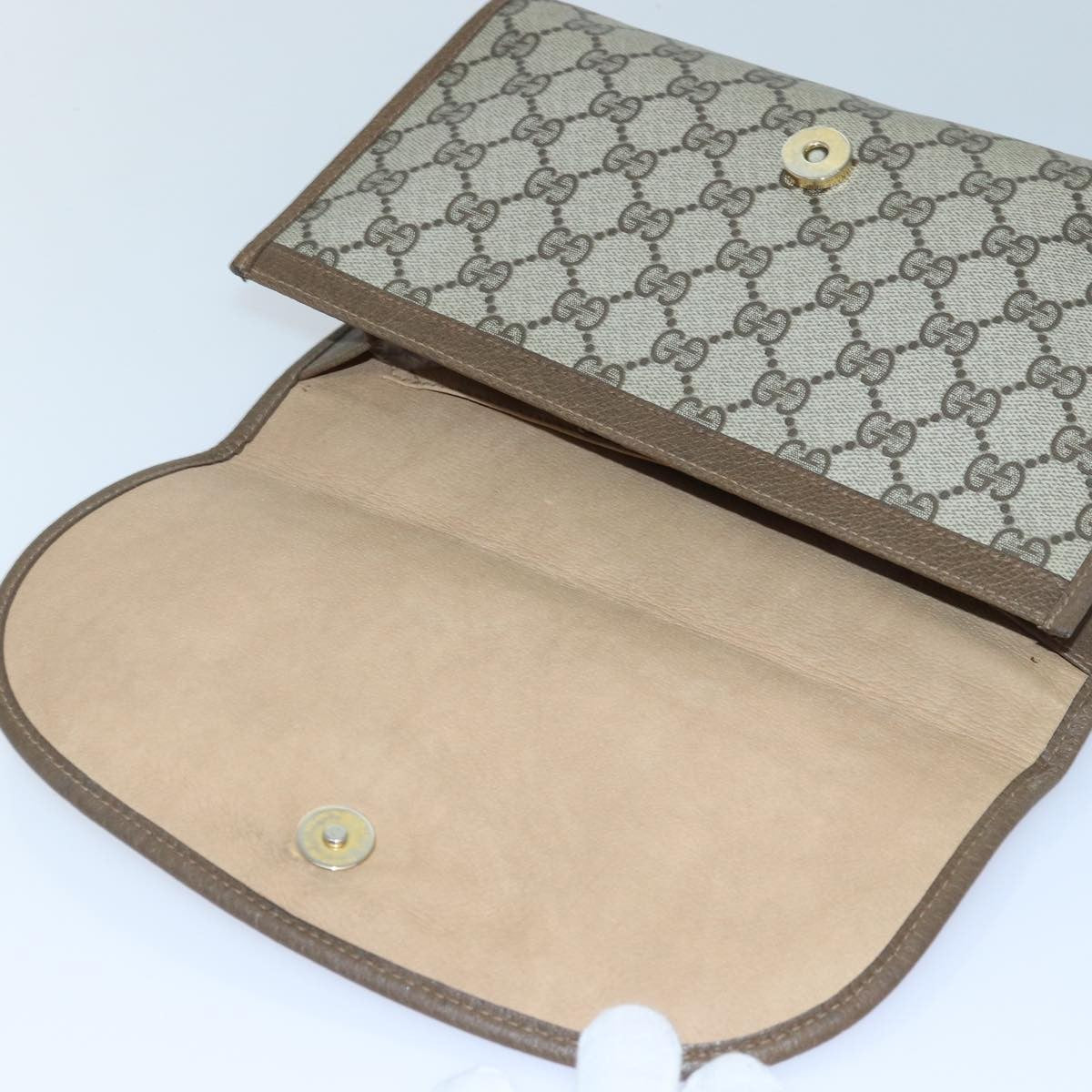 Gucci Vintage old clutch Canvas, BEIGE, CANVAS, Clutche & pouche