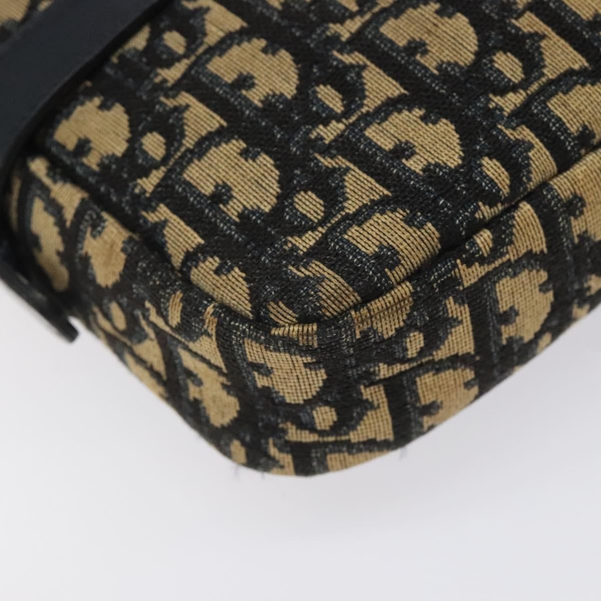 Christian Dior Vintage CD trotter Shoulder bag Canvas, NAVY, CANVAS, Shoulder bag