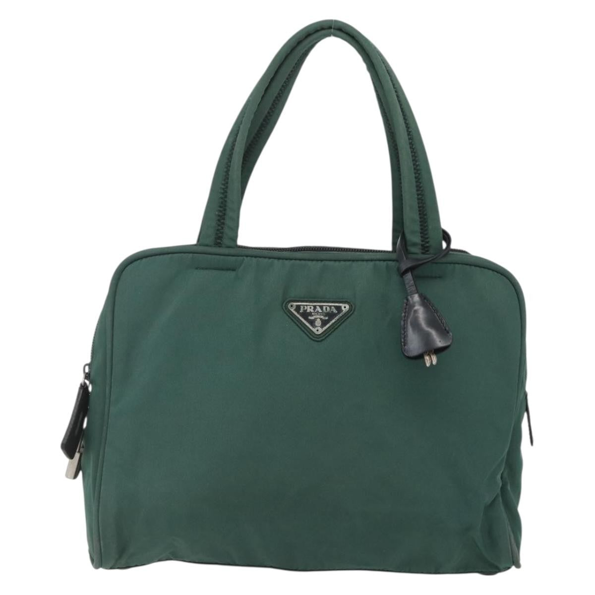 Prada Vintage Handbag Tessuto, GREEN, NYLON, Handbag