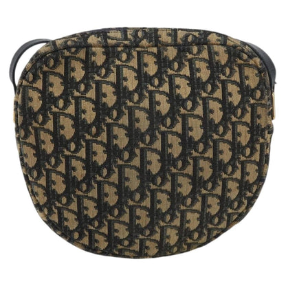 Christian Dior Vintage Trotter Shoulder Bag Canvas, NAVY, CANVAS, Shoulder bag
