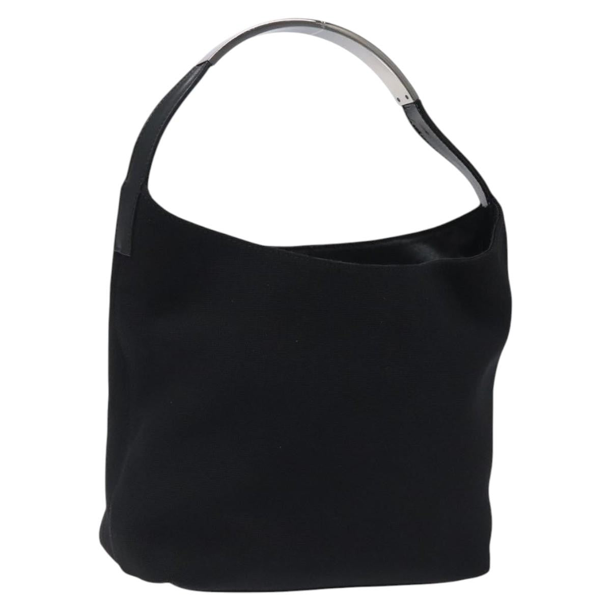 Gucci Open Hobo GG Suede, SILVER, CANVAS, Handbag