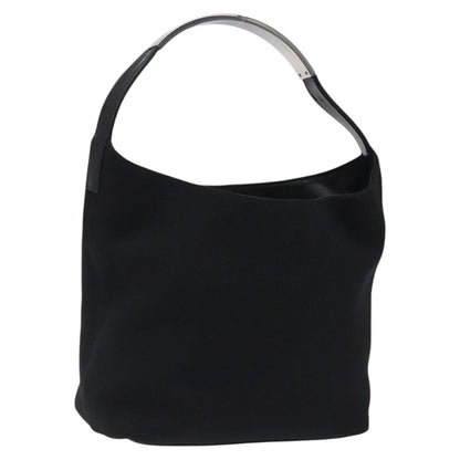 Gucci Open Hobo GG Suede, SILVER, CANVAS, Handbag