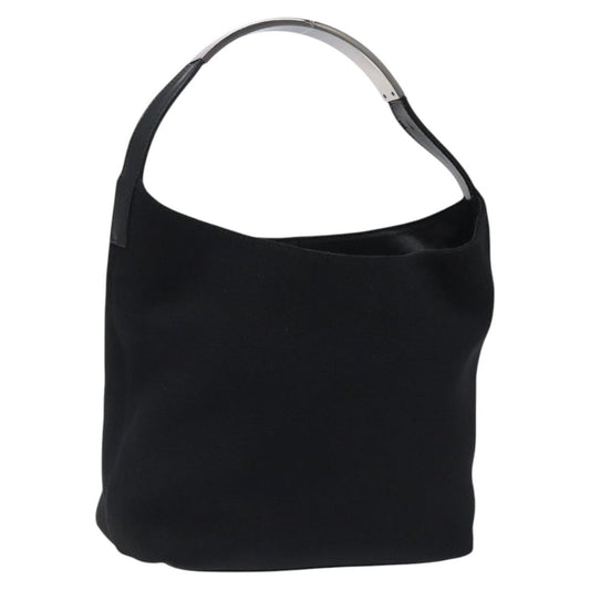 Gucci Open Hobo GG Suede, SILVER, CANVAS, Handbag