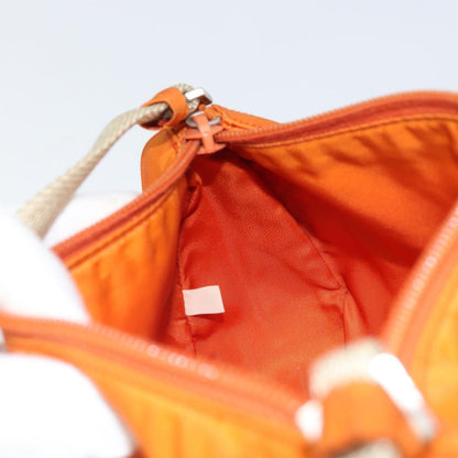 Prada Pochette Shoulder Bag Tessuto, ORANGE, NYLON, Clutche & pouche