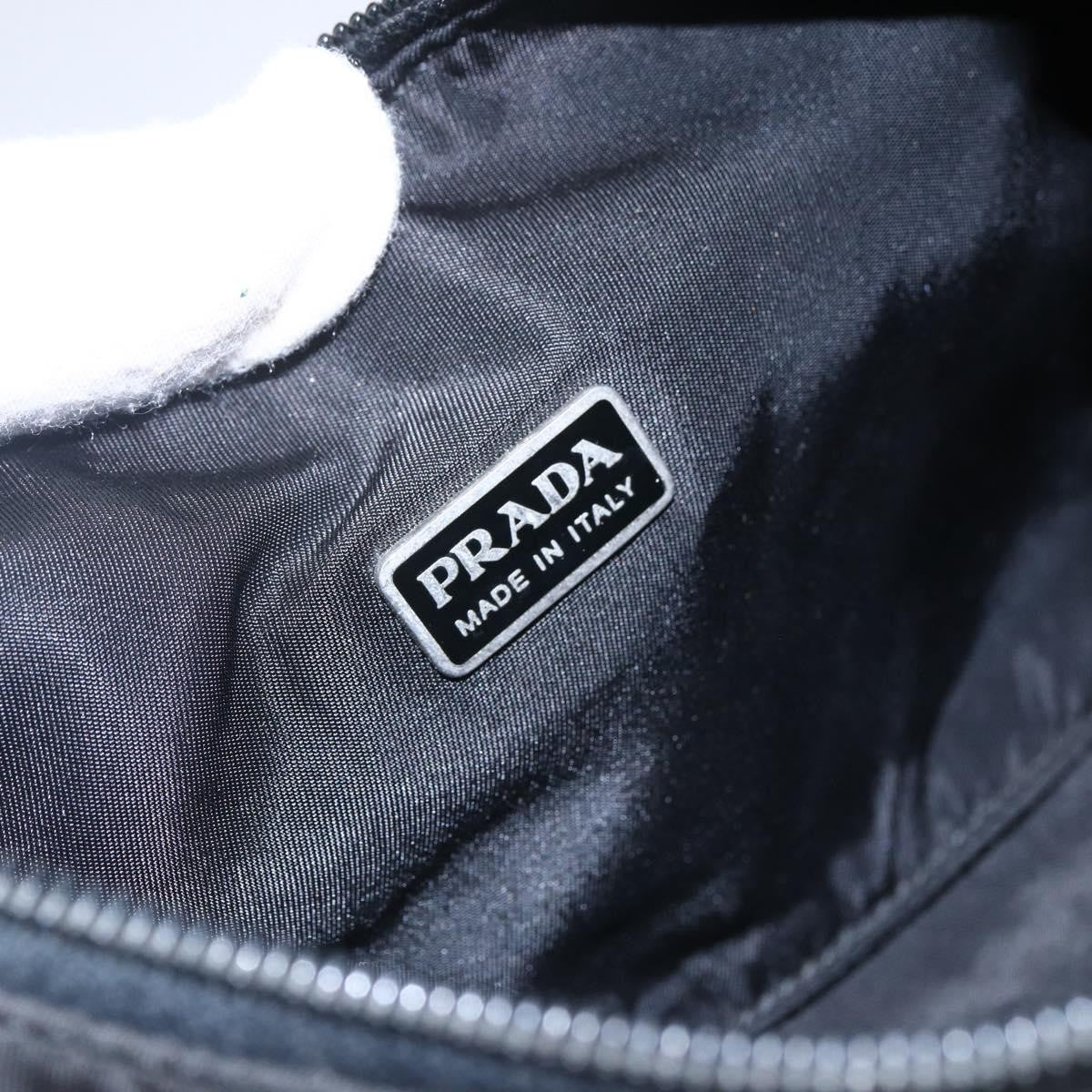 Prada Hobo Tessuto, BLACK, NYLON, Handbag