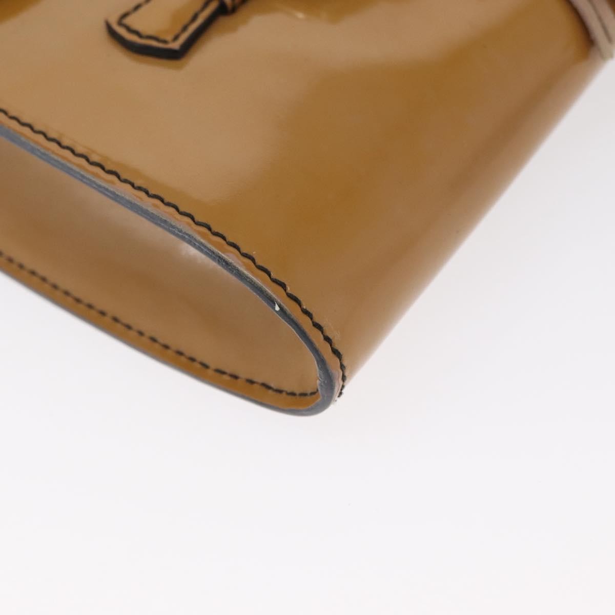 Gucci Emily Chain Flap Bag Patent, BEIGE, PATENT_LEATHER, Shoulder bag