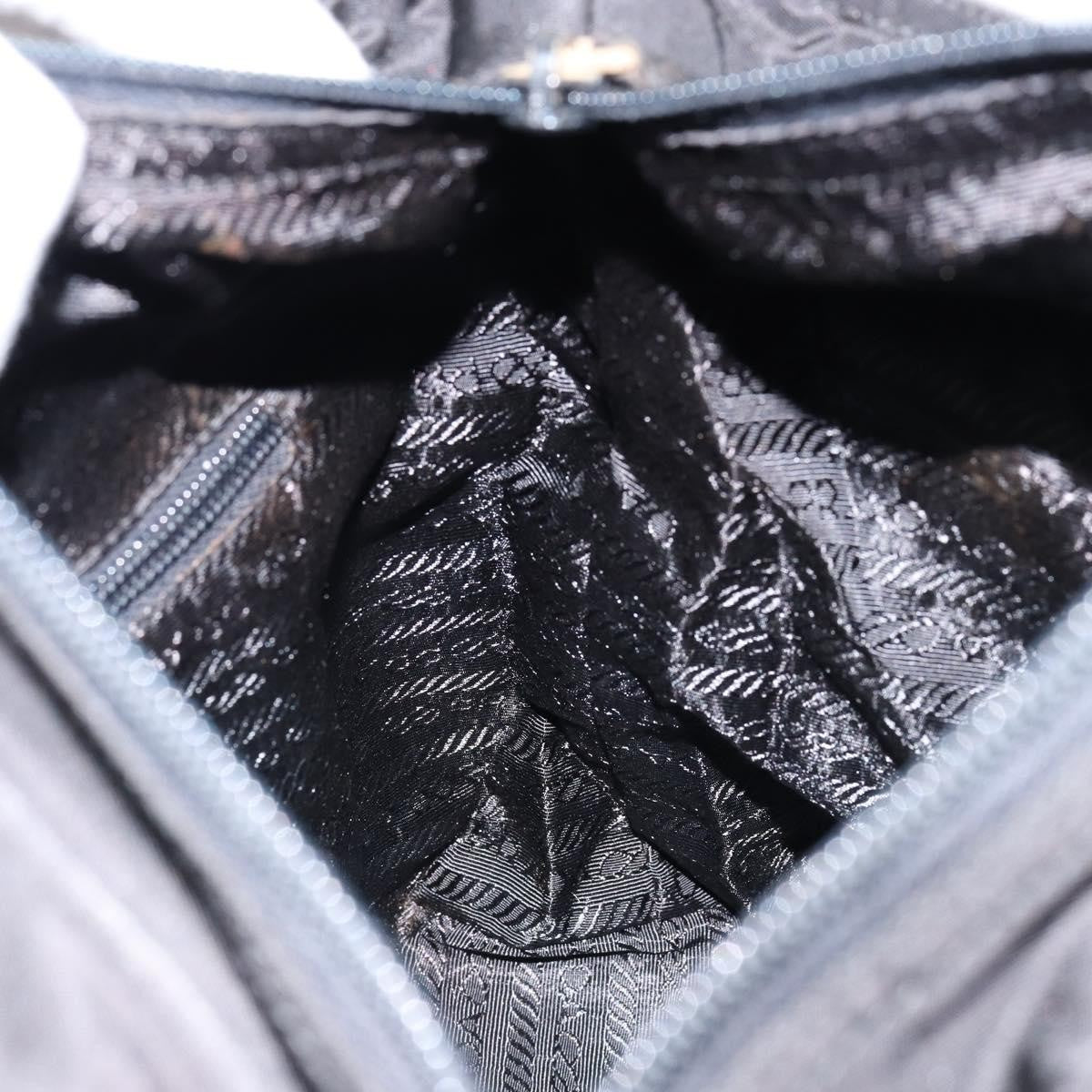 Prada Vintage Zip Tote Tessuto, BLACK, NYLON, Tote bag