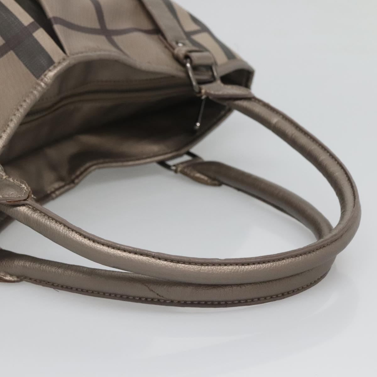 Burberry Nova Check Tote Canvas and Leather, GRAY, CANVAS, Tote bag