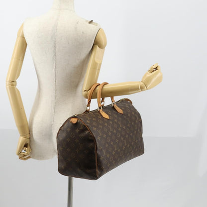 Louis Vuitton Speedy Handbag Monogram Canvas, BROWN, CANVAS, Handbag