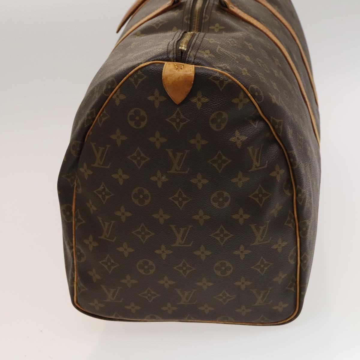 Louis Vuitton Keepall Bag Monogram Canvas, BROWN, CANVAS, Travel bag
