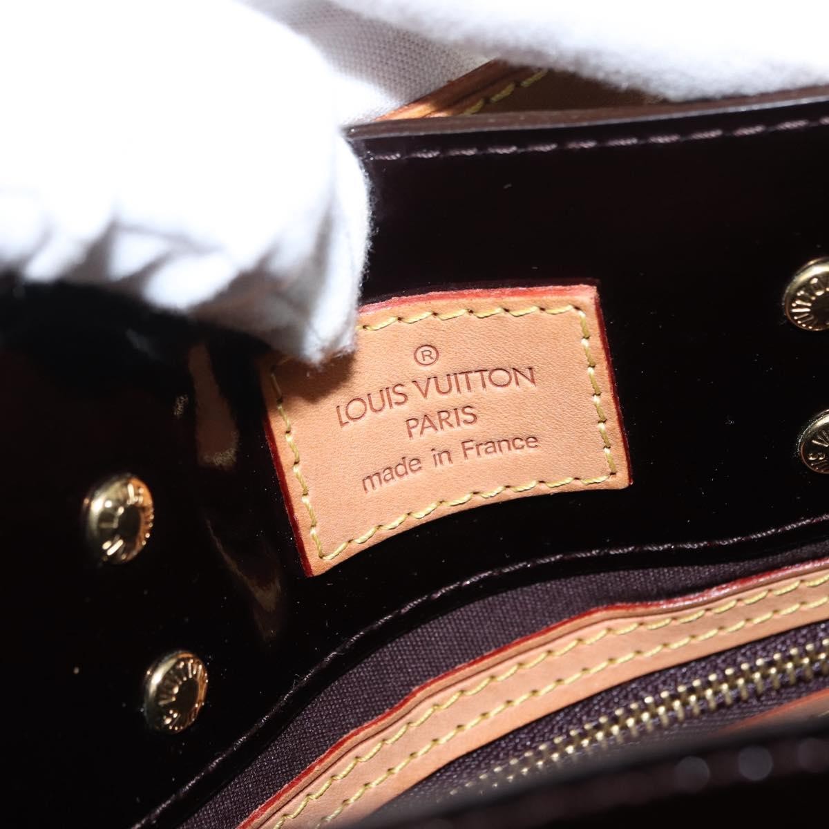 Louis Vuitton Reade Handbag Monogram Vernis, BURGUNDY, PATENT_LEATHER, Handbag