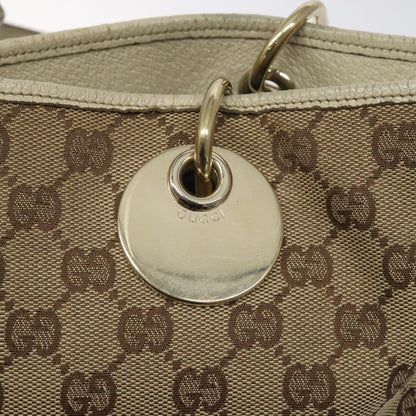 Gucci GG Canvas Bag Canvas, BEIGE, CANVAS, Tote bag