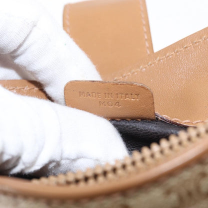 Celine Vintage Macadam Shoulder Bag Canvas, BEIGE, CANVAS, Shoulder bag