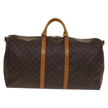 Louis Vuitton Keepall Bandouliere Bag Monogram Canvas, BROWN, CANVAS, Travel bag
