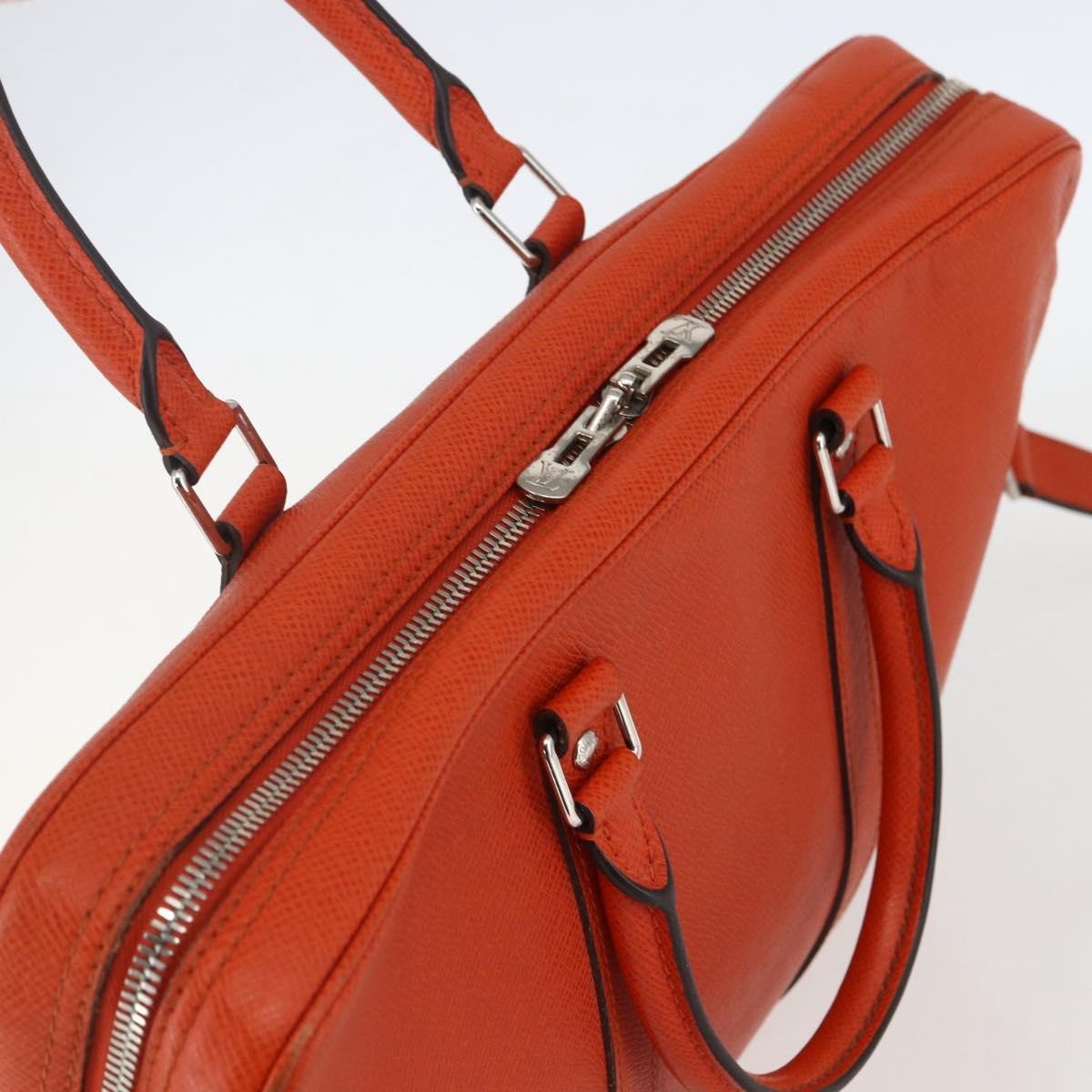 Louis Vuitton Porte-Documents Voyage Briefcase Taiga Leather, ORANGE, LEATHER, Briefcase