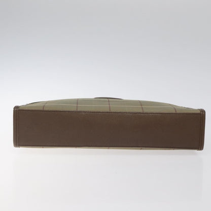 Burberry Nova check Pochette Canvas, BEIGE, CANVAS, Clutche & pouche