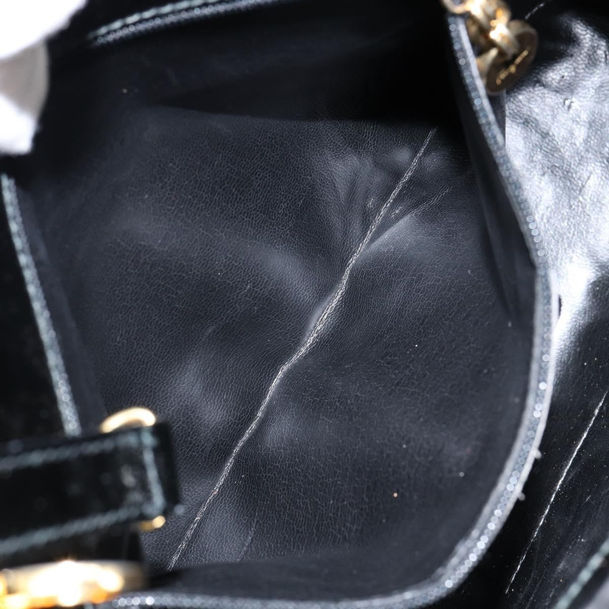 Salvatore Ferragamo Wanda Handbag Patent Leather, BLACK, PATENT_LEATHER, Handbag