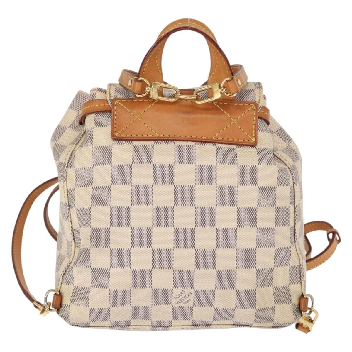 Louis Vuitton Sperone Backpack Damier, WHITE, CANVAS, Backpack