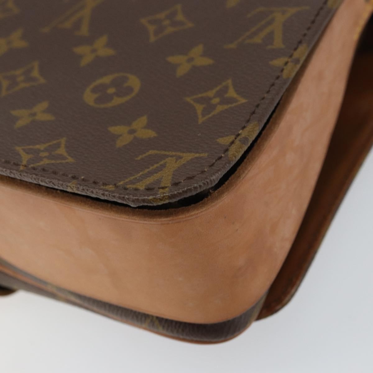 Louis Vuitton Cartouchiere Handbag Monogram Canvas, BROWN, CANVAS, Shoulder bag