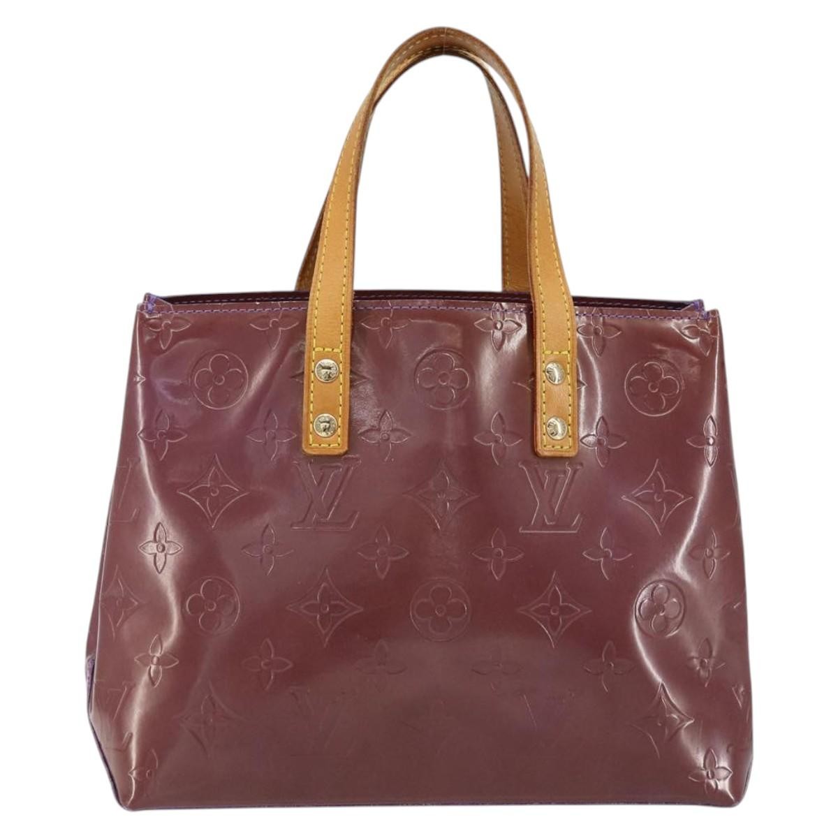 Louis Vuitton Reade Handbag Monogram Vernis, PURPLE, PATENT_LEATHER, Handbag