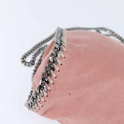 Stella McCartney Falabella Fold Over Crossbody Bag Shaggy Deer, PINK, POLYESTER, Shoulder bag