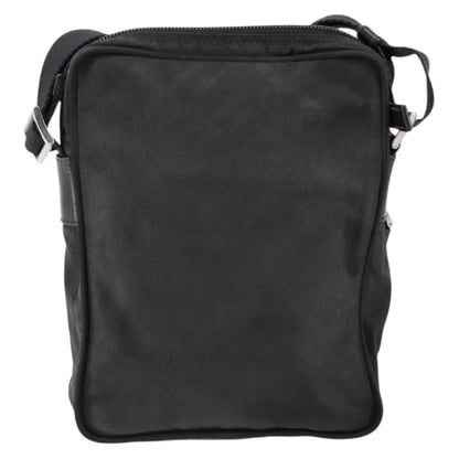 Prada Front Pocket Messenger Bag Tessuto, BLACK, NYLON, Shoulder bag