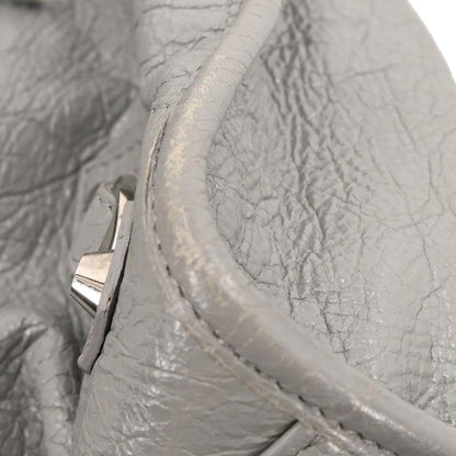 Balenciaga City Classic Studs Bag Leather, GRAY, LEATHER, Handbag