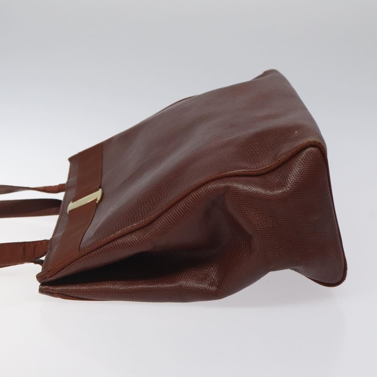 Salvatore Ferragamo Vala tote Leather, BROWN, LEATHER, Tote bag