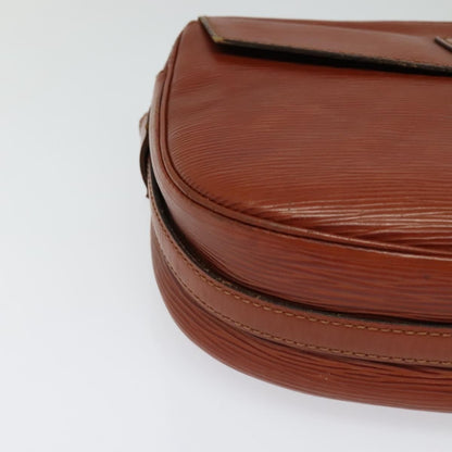 Louis Vuitton Jeune Fille Handbag Epi Leather, BROWN, LEATHER, Shoulder bag