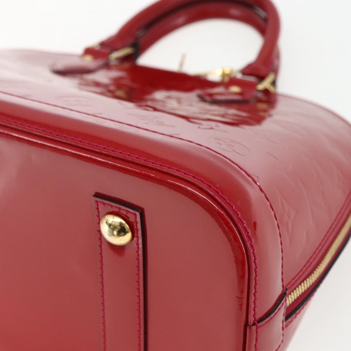 Louis Vuitton Alma Handbag Patent Leather, RED, PATENT_LEATHER, Handbag