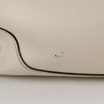 Gucci Diana Bamboo Top Handle Tote Leather, WHITE, LEATHER, Handbag