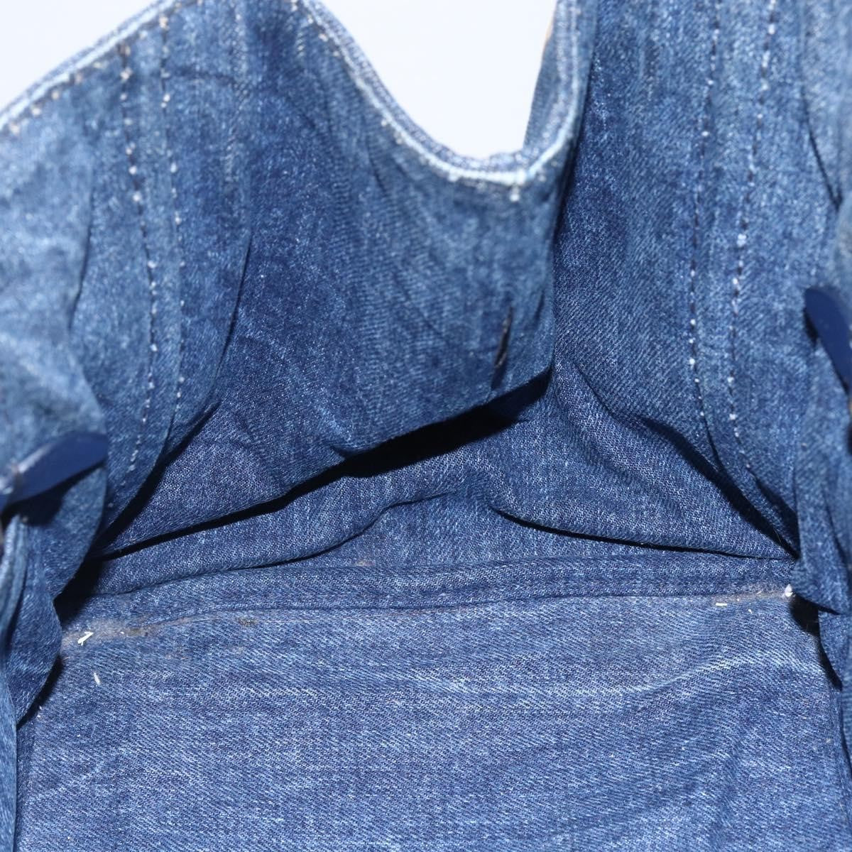 Prada Canapa Open Tote Denim, BLUE, DENIM_JEANS, Tote bag