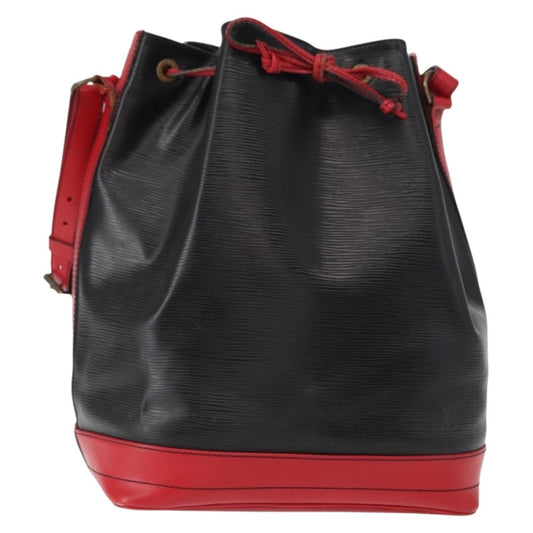 Louis Vuitton Bicolor Noe Handbag Epi Leather, BLACK, LEATHER, Shoulder bag