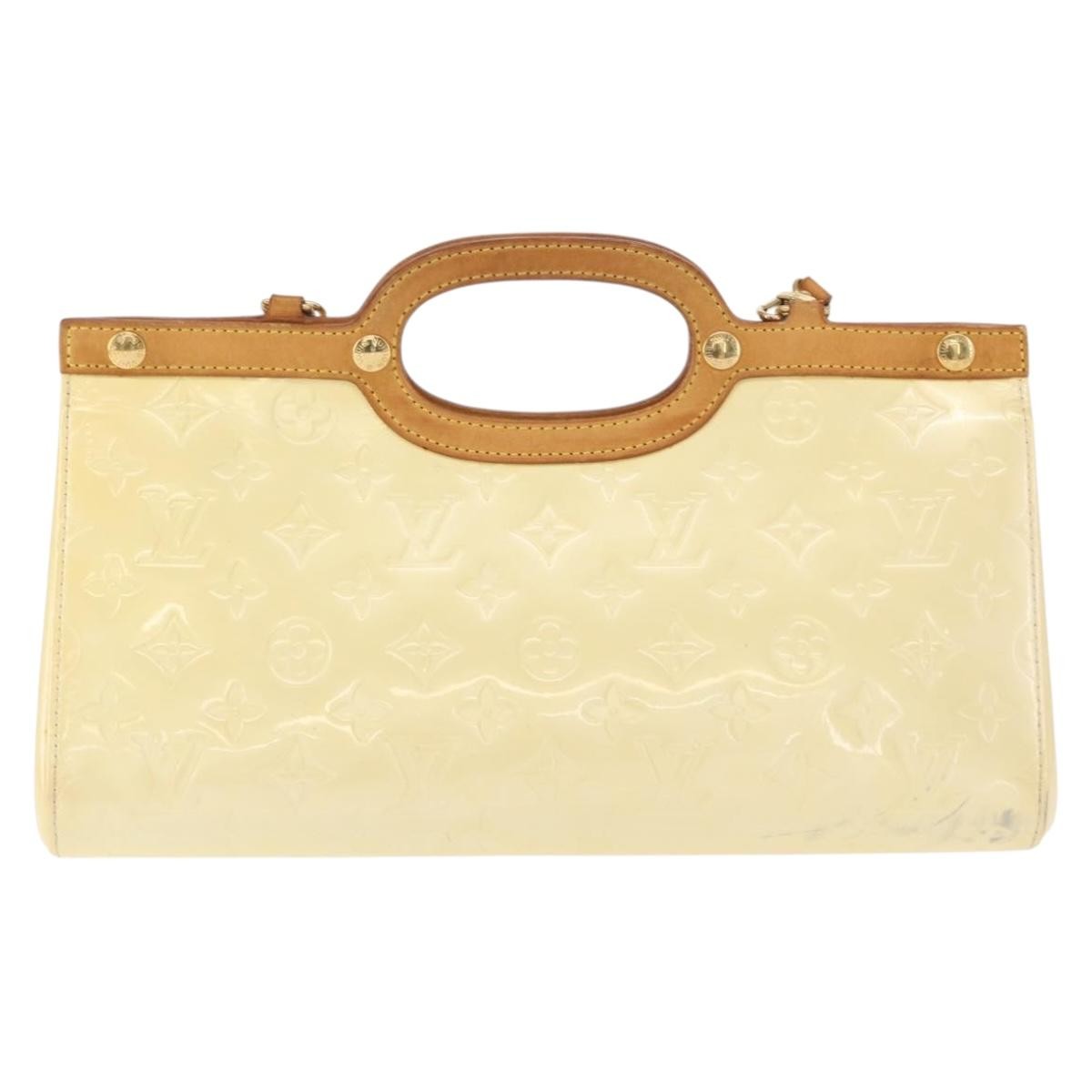 Louis Vuitton Roxbury Drive Handbag Monogram Vernis, YELLOW, PATENT_LEATHER, Handbag