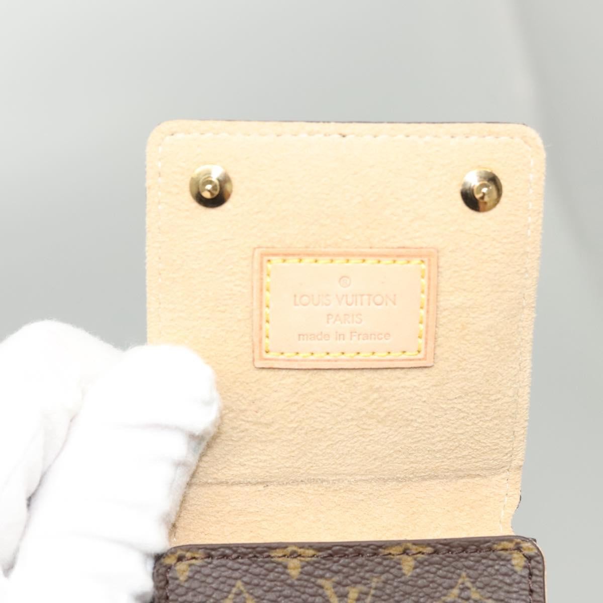 Louis Vuitton CASE JEWELRY BOX Canvas, BROWN, CANVAS, Wallets