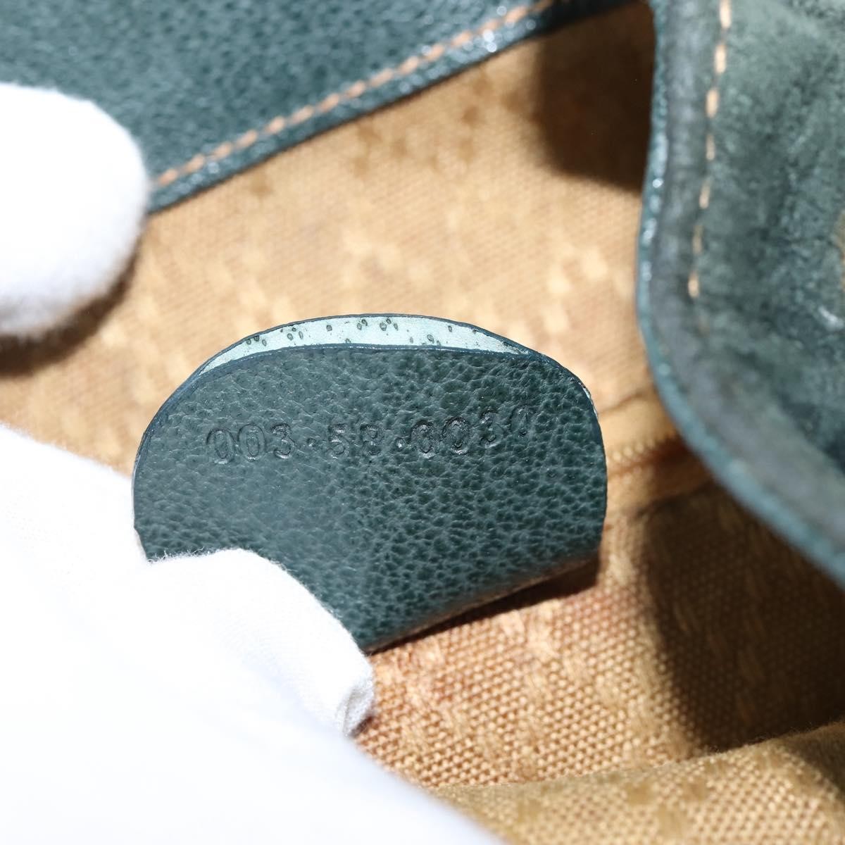 Gucci Vintage Bamboo Backpack Suede, KHAKI, SUEDE, Backpack