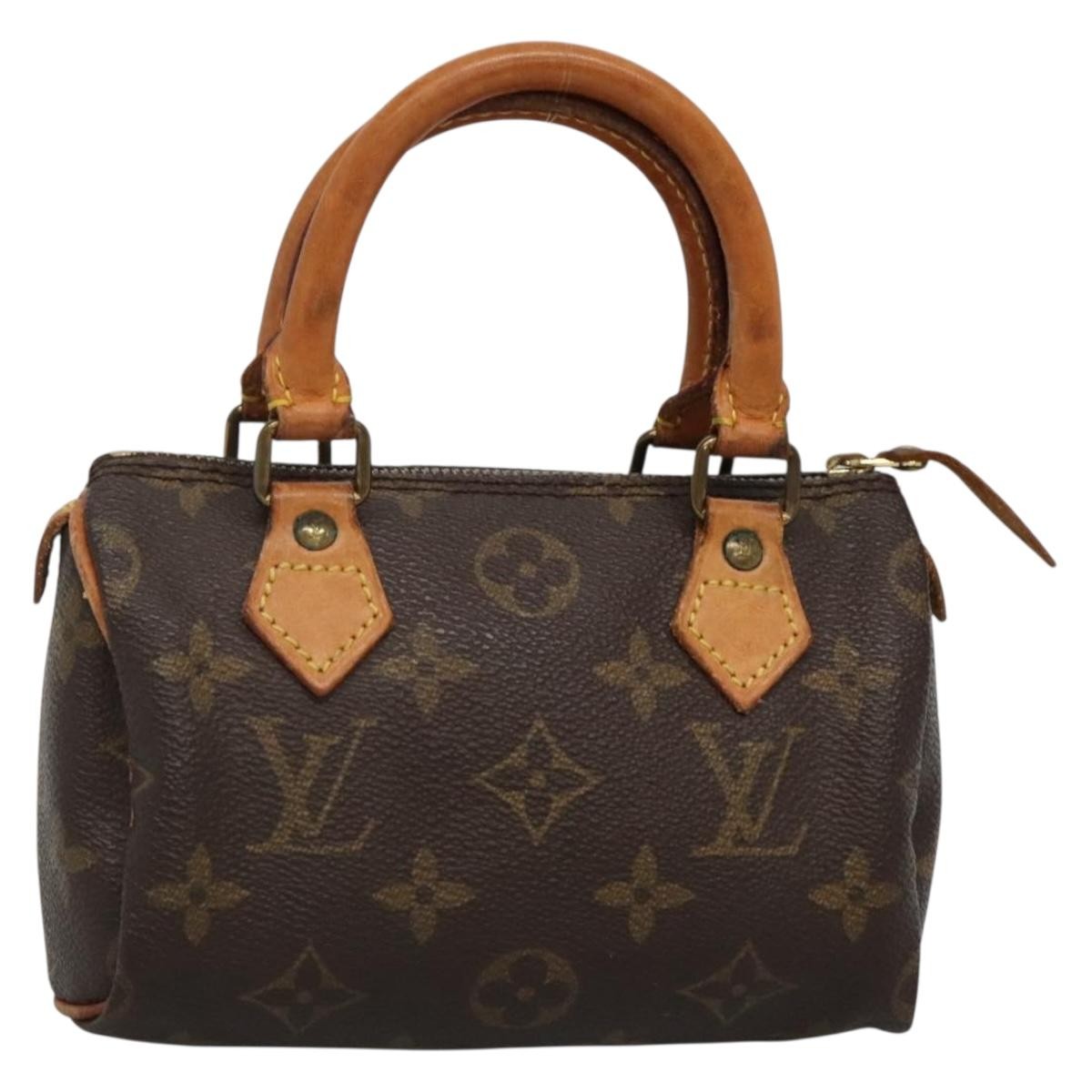 Louis Vuitton Speedy Mini HL Handbag Monogram Canvas, BROWN, CANVAS, Handbag