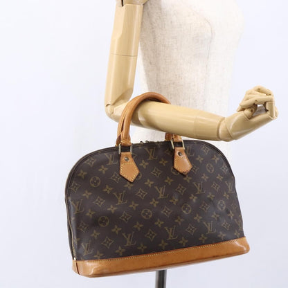 Louis Vuitton Alma Handbag Monogram Canvas, BROWN, CANVAS, Handbag